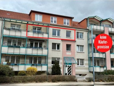 HORN IMMOBILIEN++ Neubrandenburg, 4-Raum Eigentumswohnung, modernisiert, EBK und Stellplatz -bezugsf