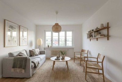 Eine 3,5 bzw 4 Zimmer Wohnung in gepflegter Altbau, saniert 2022, Schlafzimmern zum ruhigen Innenhof
