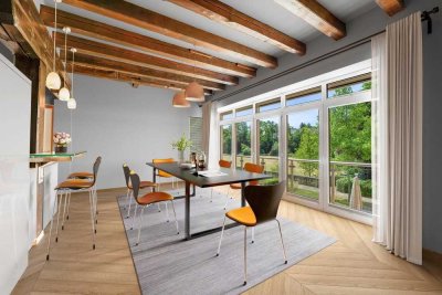Wohnen & Arbeiten an einem Ort - exklusives Wohnhaus mit Gewerbeeinheit