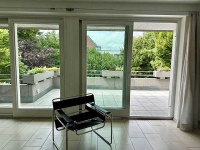 Individuelle Wohnung mit großem Sonnenbalkon und Gartenanteil in Zentrumsnähe in Bocholt