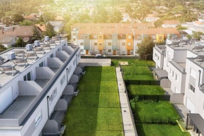 Ziegelmassiv-Niedrigenergiehaus (schlüsselfertig) | Keller, Eigengarten, Dachterrasse &amp; Garagenplatz | provisionsfrei!
