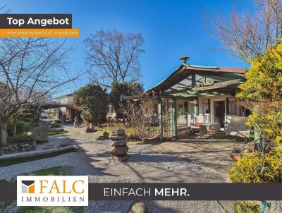 Wohnen am Weinberg! Bungalow in asiatischem Stil - FALC Immobilien