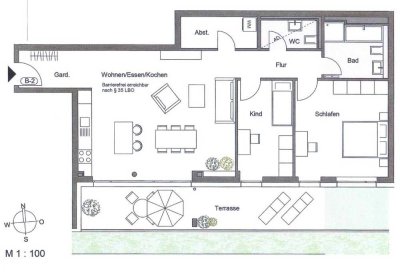stilvolle 3,5-Zimmer-Hochparterre-Wohnung mit Einbauküche und Balkon in Pforzheim