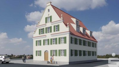 Edle 2-Zimmer-Erdgeschoss-Wohnung in stilvollem Ambiente im historischen Herzen von Weißenhorn!