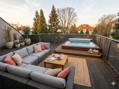 Stilvoller Luxus mit Garten und großzügiger Terrasse