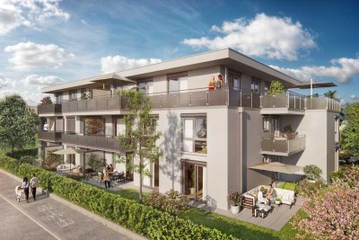 Kompakte 2-Zimmer-Singlewohnung mit schönem Westgarten