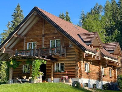 Luxuriöses Eco-Chalet mit privatem Schwimmteich in Nötsch im Gailtal