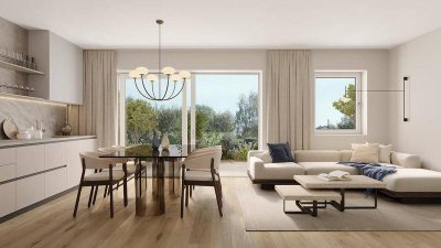 Seeblick und Garten! 2-3 Zimmer Wohnung in bester Lage am Attersee