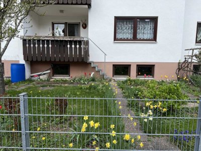 gepflegte 2-Zimmer-Wohnung mit Balkon und Gartenanteil
