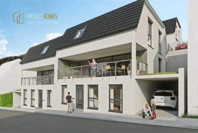 Architekten-Doppelhaushälfte: Traumhafte 5-Zimmer-Einheit mit herrlichem Balkon in Südlage | HAUS A