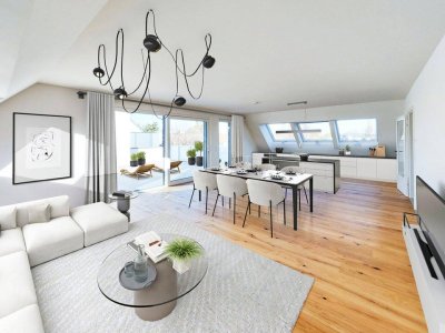 MODERNE 5-ZIMMER-WOHNUNG MIT PERFEKTER RAUMAUFTEILUNG - GROSSZÜGIGE TERRASSE &amp; SÜDWEST-AUSRICHTUNG