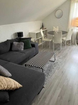Voll möblierte 1,5-Zimmer Dachgeschosswohnung in Karlsruhe Nordweststadt