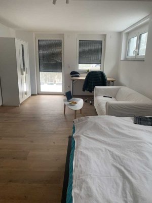 Moderne 1-Zimmer Wohnung in Aalen Hüttfeld | Neubau | Küche | Terrasse | PKW Stellplatz