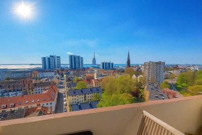 Helle 2-Zimmer-Wohnung mit Panorama über Bremerhaven mit Blick bis zum Wasser