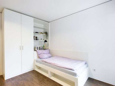 DIE ZIMMEREI | Helles + möbliertes 1-Zimmer-Apartment in beliebter Lage | Large Bude