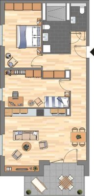 Neubau noch frei --Wohnung in Bonn Endenich -