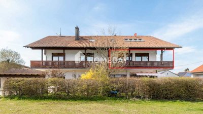 Attraktive 3-Zimmer-Wohnung mit Balkon, Garten und Stellplatz in Nandlstadt