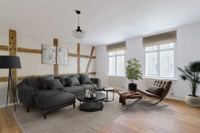 3 Zi.-Luxus-Wohnung in Potsdamer Innenstadt: 112 m², unvermietet, Loggia, saniert, provisionsfrei