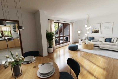 Exklusive 3-Zimmer-Dachterrassenwohnung in ruhiger und schöner Lage von Augsburg-Lechhausen