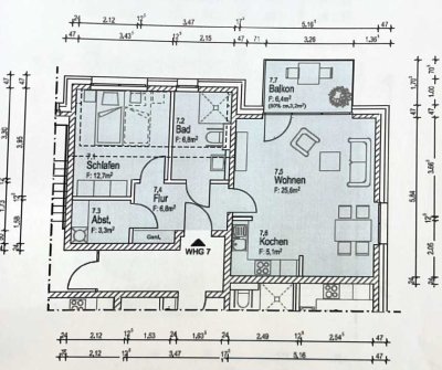 Betreutes Wohnen in Ledde - 63,50 m² Wohnung 775 €