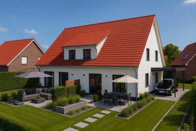 Neubau Ihres Architektenhauses als Doppelhaushälfte bezugsfertig !