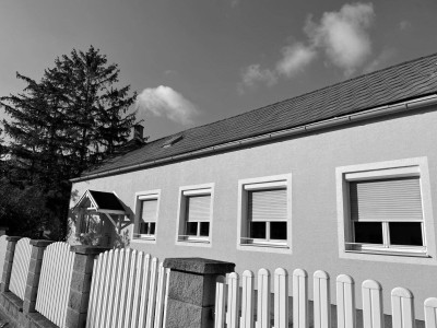 Sanierungsbedürftige Wohnung mit Garten