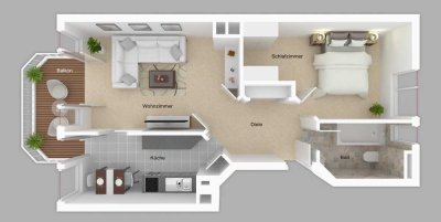 Charmante 2-Zimmer-Wohnung in ruhiger Lage von Dachau – ideal für Eigennutzer oder Kapitalanleger