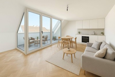 PENZINGER PERSPEKTIVEN - ERSTBEZUG - ca. 56 m² WFL - 2 Zimmer - Terrasse
