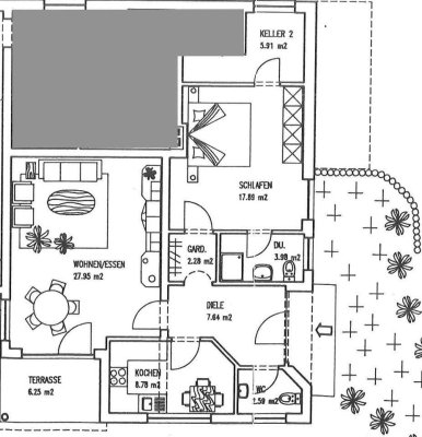 Helle 2-Zimmer Wohnung mit 78 m² in Kadenbach