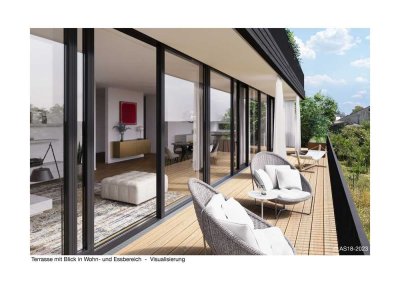 Erstbezug: ideal zum Älterwerden, hochwertige, barrierefreie Terrassen-Wohnung