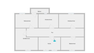 Kleine 4 Zimmer Wohnung sucht neue Mieter