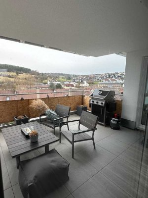 Schöne 3-Zimmer-Wohnung mit gehobener Innenausstattung und traumhafter Aussicht mit EBK in Weissach