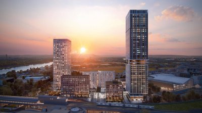 Moderne 3-Zimmer-Wohnung im 20. Stock ab April 2026 | VIENNA TWENTYTWO | ERSTBEZUG | Pool, Fitness