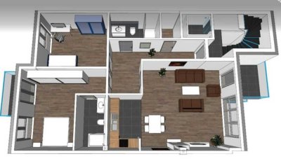 3 Zi. Wohnung in Hilden BJ 2021 mit gehobener Ausstattung und Aufzug zu vermieten.