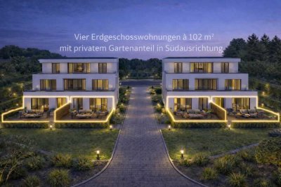 Neubau-Erdgeschosswohnung mit Südterrasse | Ruhrtal Terrassen | Bochum-Stiepel