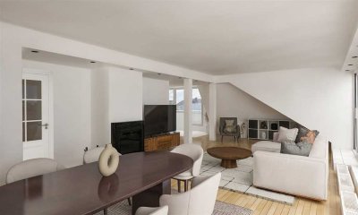 Großzügiges Penthouse in Golzheim – Wohnkomfort mit Kamin