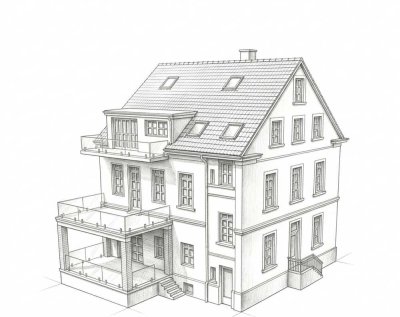 Erstbezug nach Kernsanierung: Großzügige 4-Zimmer-Dachgeschosswohnung mit Balkon