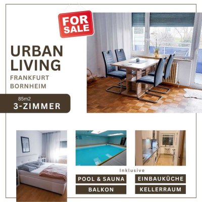 TOP Gelegenheit in Bornheim: Provisionsfreie 3-Zimmer-Wohnung mit Balkon, Küche, Pool und Sauna!