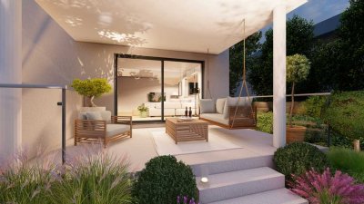 12 Min. zum Hbf Freiburg: Erstbezug, hochwertige 135m² 4-Zi-Erdgeschosswohnung mit Garten