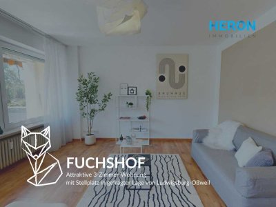 FUCHSHOF - Attraktive 3-Zimmer-Wohnung mit Stellplatz in gefragter Lage von Ludwigsburg-Oßweil