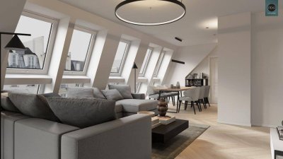 Erstbezug: Atemberaubendes Luxus Dachgeschoss - Apartment (klimatisiert) mit 3 Terrassen im trendigen Ottakring!