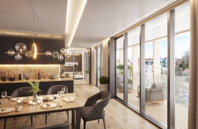 I EINZIGARTIGES PENTHOUSE MIT LIFT DIREKT IN DIE WOHNUNG I 100 m² LUXUS + 35 m² TERRASSE &amp; LOGGIA I HISTORISCHER AUSBLICK AUF DEN KARDINALPLATZ I PROJEKT KARDINAL.X I BEZUG 12/26 I PROVISIONSFREI I
