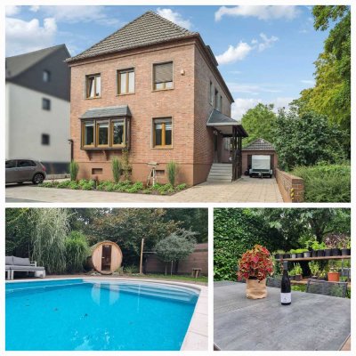 Düren Lendersdorf - Freistehendes Stadthaus mit Pool, Sauna und modernem Komfort