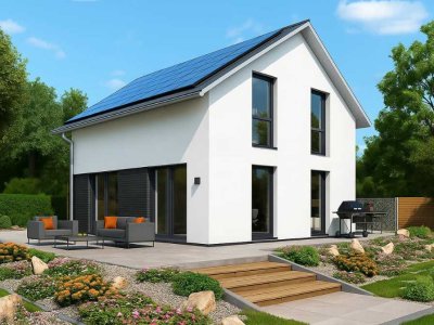 � „Zwei Generationen, ein Zuhause – Das moderne Zweifamilienhaus-Konzept.“