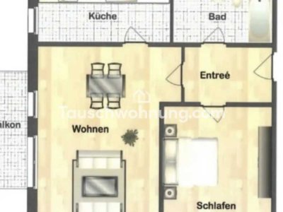 Tauschwohnung: 2-Zimmerwohnung Nähe Hauptbahnhof gegen größere