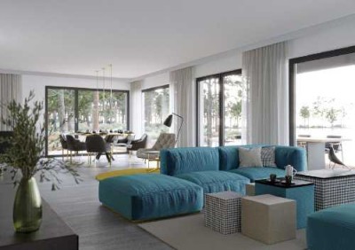 Bodentiefe Fenster und exklusive Akzente im exklusiven Bien Zenker Design verspricht traumhafte Stun
