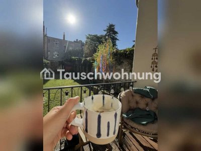 Tauschwohnung: Schöne Wohnung mit großem eigenen Garten im Frankenberger