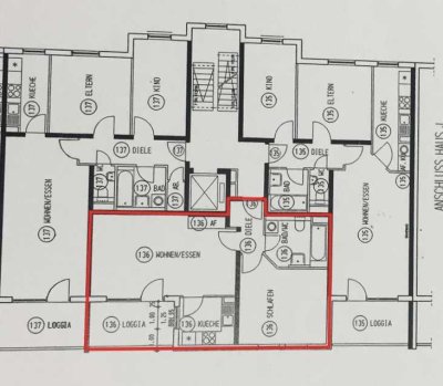 Wohnen in Düsseldorf-Oberbilk: Ca. 56,05m² große 2 Zimmer Wohnung mit Loggia und TG-Stellplatz!