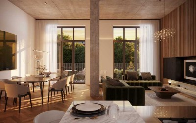 Stilvolle 5-Zimmer-Wohnung mit hochmoderner Architektur und Terrasse