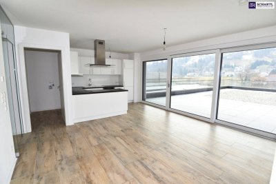 EXQUISITES PENTHOUSE I DACHTERRASSE I AUSBLICK I PERFEKTE VERKEHRSANBINDUNG - Penthouse mit 181,60 m² Dachterrasse! TIEFGARAGENPLÄTZE !